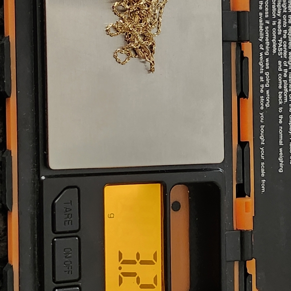 14k gold pendant and chain with real opal - Picture 7 of 10